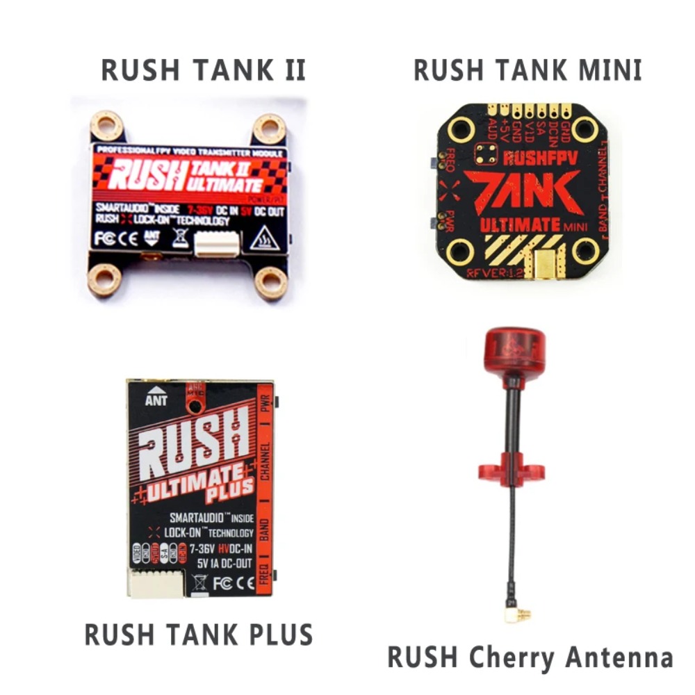 Drone Racing Antenna - Émetteur vidéo RUSH TANK Ultimate II/Mini/PLUS/Solo