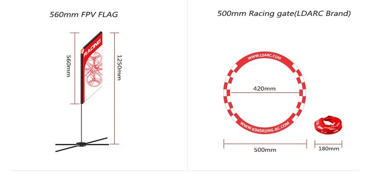 Drone FPV Racer 560mm avec dra - Drone Racing Flag avis et prix