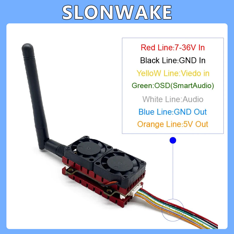 SLONWAKE 5.8G 48CH 4.2W VTX ré - Drone Racing Transmitter avis et prix