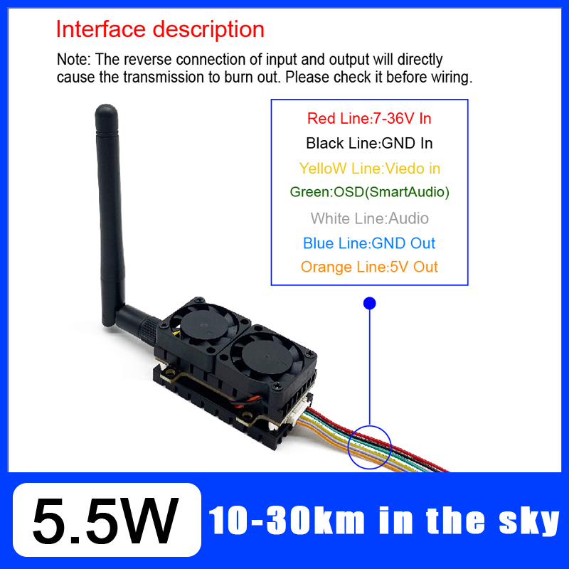 Transmetteur vidéo longue port - Drone Racing Transmitter avis et prix